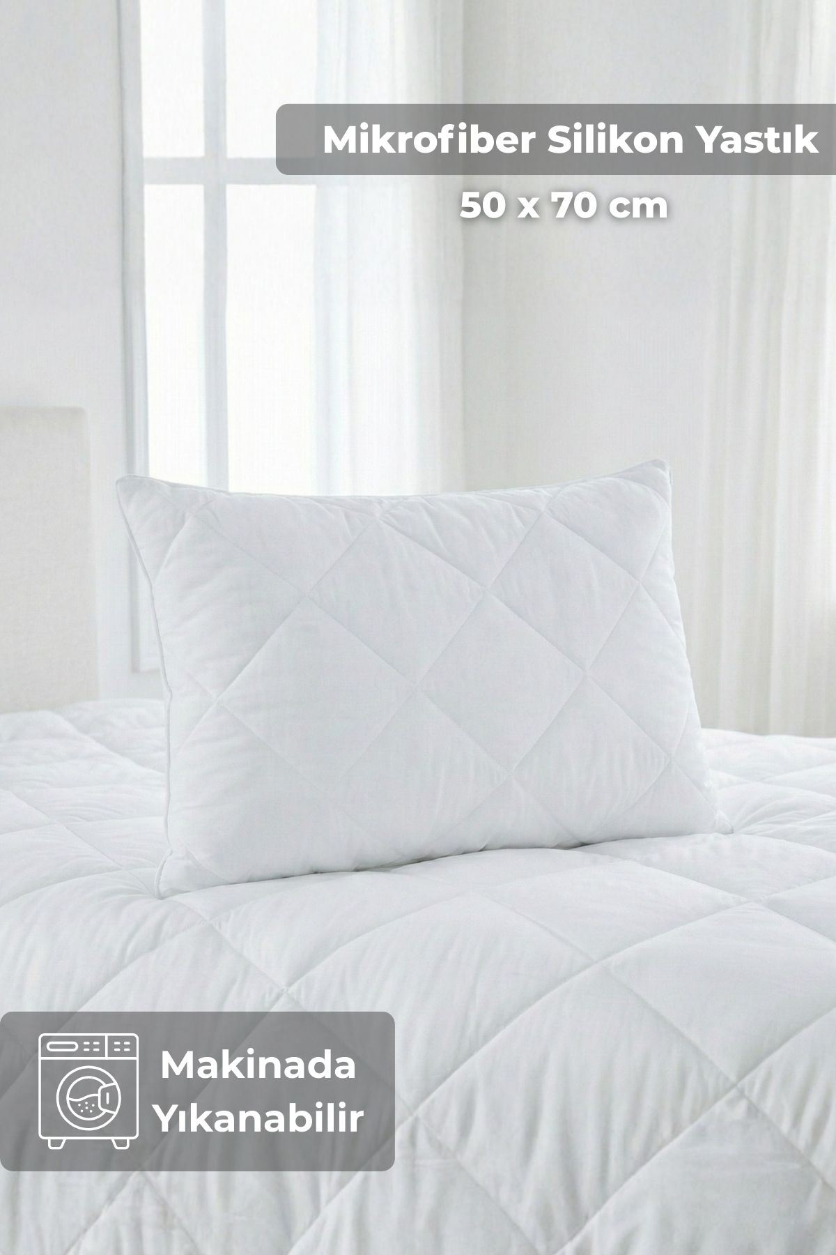 Microfiber Silikon Yastık