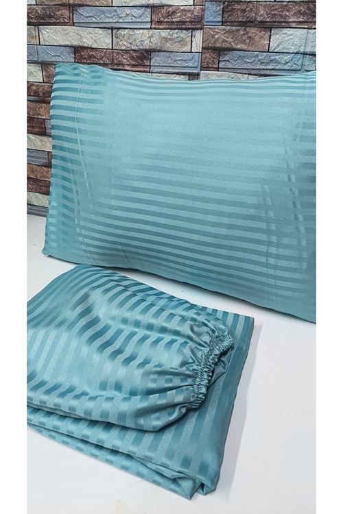TEK KİŞİLİK SATEN LASTİKLİ ÇARŞAF TAKIMI ( 100X200 & 120X200 ) Yeşil