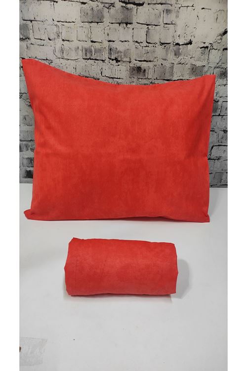 Ranforce Dokuma Lastikli Çarşaf Takımı Düz renk KIRMIZI