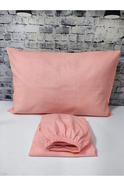 Pamuklu Tek Kişilik Düz Renk Lastikli Çarşaf Takımı SOMON