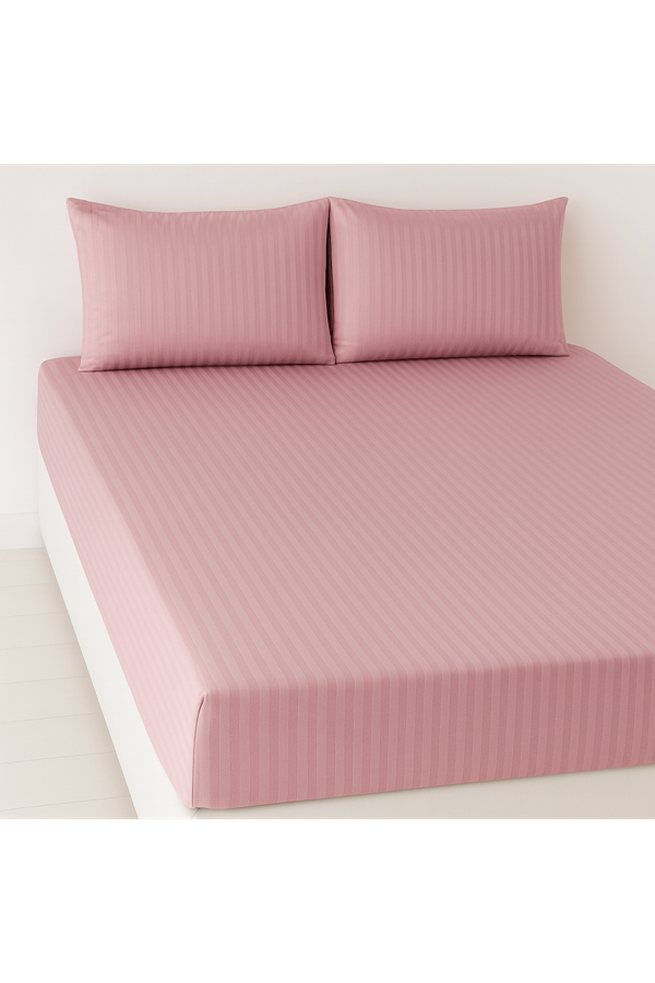 ÇİFT KİŞİLİK SATEN LASTİKLİ ÇARŞAF TAKIMI ( 160X200 & 180X200 ) SOMON