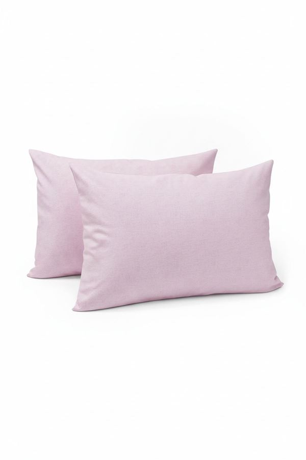 Düz Renk Pamuklu Kumaş Yastık Kılıfı Lila