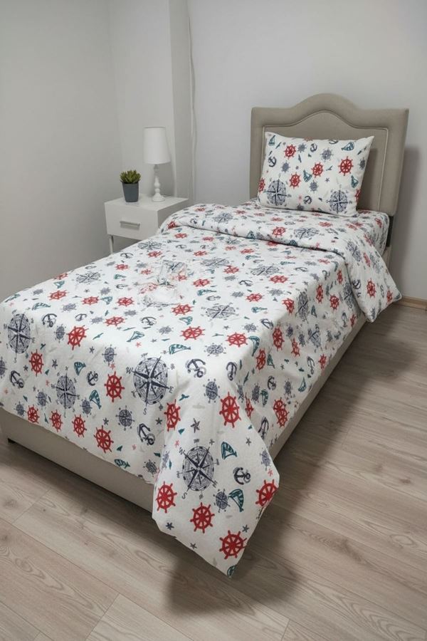 120 x 200 Yataklar İçin Denizci Desenli Nevresim Takımı Denizci
