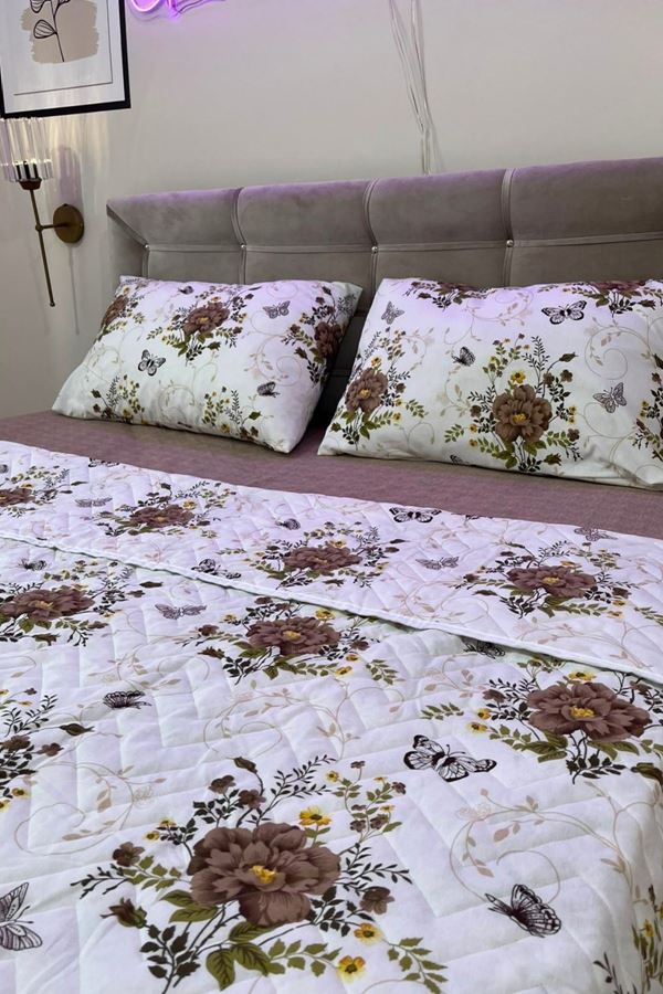Çift Kişilik Kapitone Çok Amaçlı Pike Kelebek Kahverengi