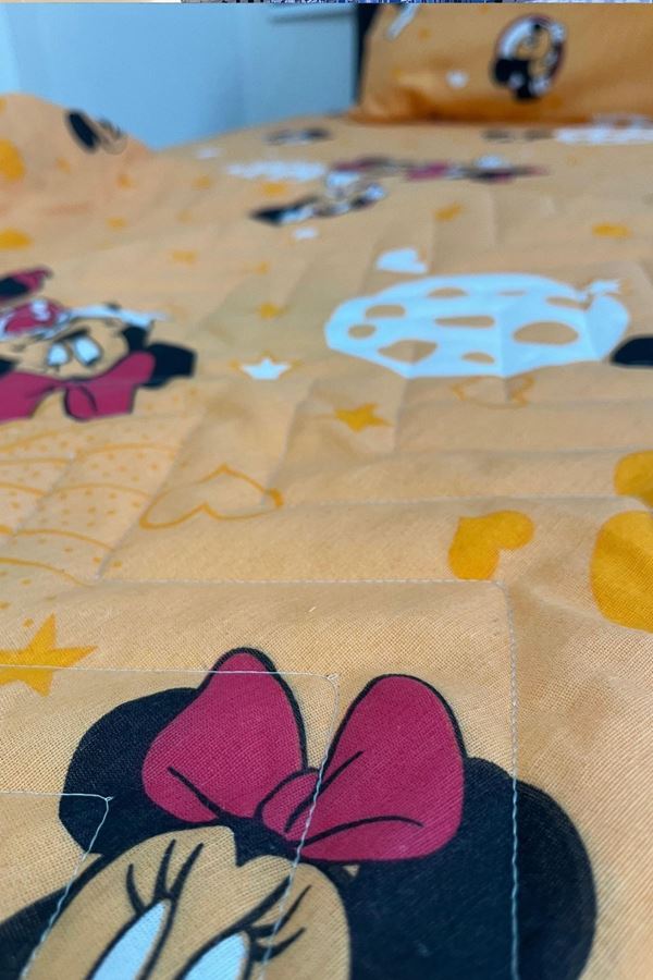 Tek Kişilik Kapitone Çok Amaçlı Pike Mickey Mouse Turuncu