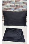 Tek Kişilik Saten Lastikli Çarşaf Takımı ( 100X200 & 120X200 ) Siyah
