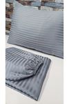 Tek Kişilik Saten Lastikli Çarşaf Takımı ( 100X200 & 120X200 ) Gri