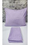 Ranforce Dokuma Lastikli Çarşaf Takımı Düz renk lila