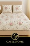 PAMUKLU RANFORCE KUMAŞ TEK KİŞİLİK LASTİKLİ ÇARŞAF TAKIMI (100X200 & 120X200) PEMBE