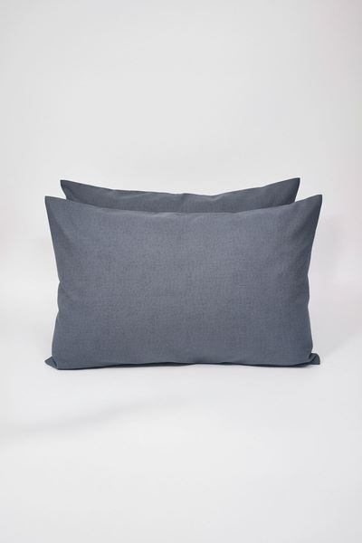 Düz Renk Pamuklu Kumaş Yastık Kılıfı Antrasit