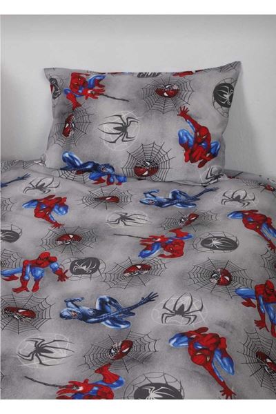 Tek Kişilik Örümcek Dokuma Ranforce Kumaş Lastikli Çarşaf Takımı GRİ