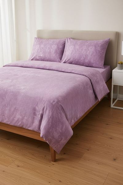 180 X 200 Battal Boy Lastikli Çarşaf Düz Renk Nevresim Takımı Gülkurusu