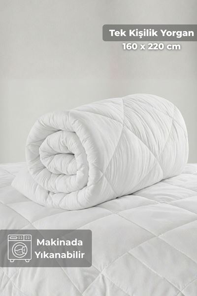 Tek Kişilik Microfiber Silikon Yorgan