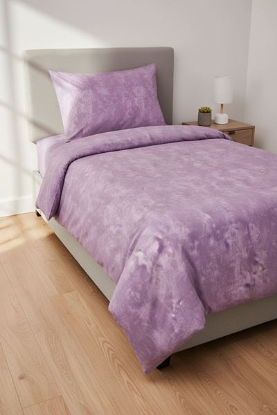 120 x 200 Yataklar İçin Düz Renk Pamuklu Kumaş Nevresim Takımı Gülkurusu