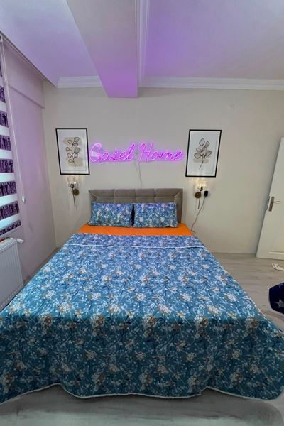 Çift Kişilik Kapitone Çok Amaçlı Pike Papatya Mavi