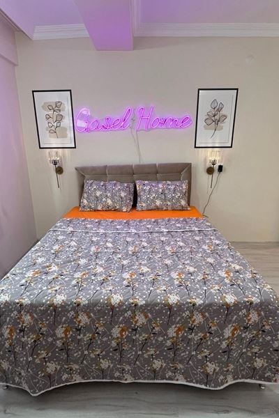 Çift Kişilik Kapitone Çok Amaçlı Pike Papatya Gri